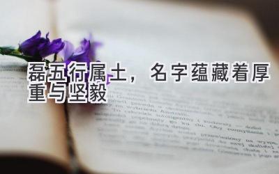 磊五行属土,名字蕴藏着厚重与坚毅