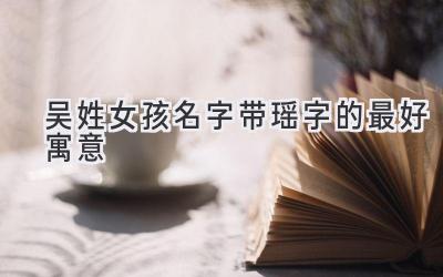 吴姓女孩名字带瑶字的最好寓意