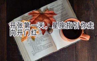开张第一天,星座指引你走向开门红