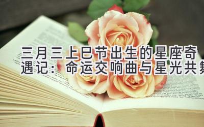 三月三(上巳节)出生的星座奇遇记:命运交响曲与星光共舞
