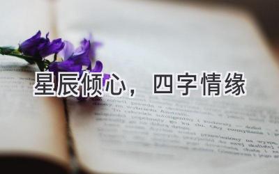 星辰倾心,四字情缘