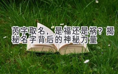 芮字取名,是福还是祸?揭秘名字背后的神秘力量