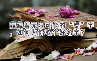 蕴藏着无限可能的“韫”字,如何为你取个好名字?