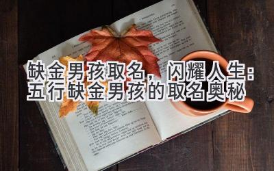 缺金男孩取名,闪耀人生:五行缺金男孩的取名奥秘