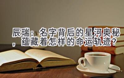 辰瑞:名字背后的星河奥秘,蕴藏着怎样的命运轨迹?