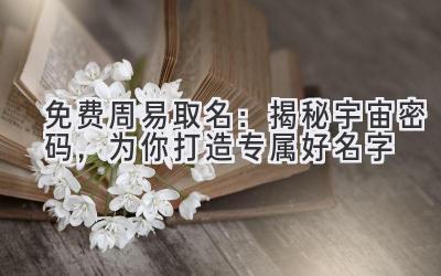 免费周易取名：揭秘宇宙密码，为你打造专属好名字