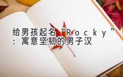   给男孩起名“Rocky”：寓意坚韧的男子汉  
