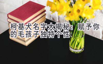   柯基犬名字大揭秘：赋予你的毛孩子独特个性  