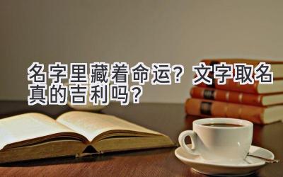 名字里藏着命运?文字取名真的吉利吗?