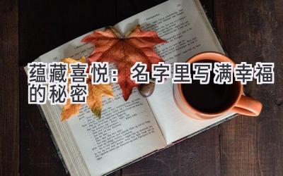 蕴藏喜悦:名字里写满幸福的秘密