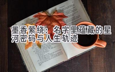 墨香萦绕:名字里蕴藏的星河密码与人生轨迹