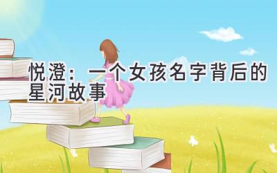 悦澄:一个女孩名字背后的星河故事