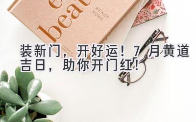 装新门,开好运!7月黄道吉日,助你开门红!